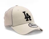 Kappe New Era 9FORTY Trucker MLB Home Field - LA Dodgers - Stone / Black