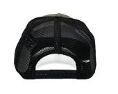 Kappe New Era - Buffalo Patch - 9FORTY A-Frame Trucker - New Olive / Scarlet