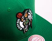 Kappe Mitchell & Ness NBA Conference Patch Snapback Boston Celtics Grün