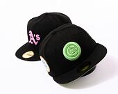 Kappe New Era 59FIFTY MLB Style Activist Chicago Cubs Cooperstown Black / Green