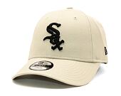 Kinder Kappe New Era 9FORTY Kids MLB League Essential Chicago White Sox - Stone / Black