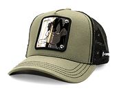 Kappe Capslab Looney Tunes Trucker - Metallic Daffy Duck - Green / Black