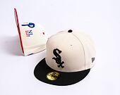 Kappe New Era 59FIFTY MLB Chicago White Sox Retro - Creme Weiß / Schwarz
