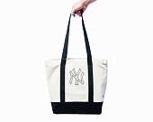 Tasche New Era MLB Premium Tote Bag - NY Yankees - Ivory / Black