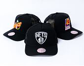 Kappe Mitchell & Ness - NBA Monogram Trucker Brooklyn Nets Black