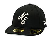 Kappe New Era - 59FIFTY Low Profile Branded Script - Black