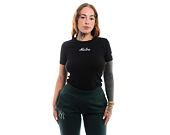 Damen T-Shirt New Era - Script Tee Slim - Black / White