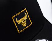Kappe New Era - 9FORTY A-Frame NBA Metallic Patch - Chicago Bulls - Schwarz / Gold