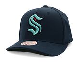 Kappe Mitchell & Ness - Team Ground 2.0 Pro Snapback - Seattle Kraken - Navy