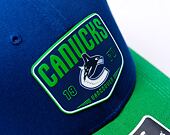 Kappe Fanatics - Vancouver Canucks - A/CAP Structured Adjustable Meshback - Blue Cobalt/Kelly Gr