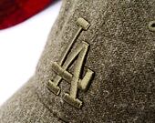 Kappe New Era - 9TWENTY MLB Harris Tweed - LA Dodgers - Olive