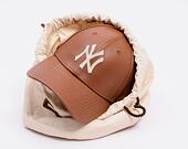 Kappe New Era - MLB Image Drop - Leather 9FORTY - NY Yankees - Brown / White