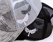 Kappe Reflection Luxury Fuzzy Trucker - Cloud Grau / Weiß