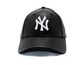 Damen Kappe New Era - MLB Crinkled PU 9FORTY - NY Yankees - Black / White