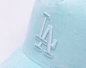 Kappe New Era - MLB Velour 9FORTY Trucker - LA Dodgers - Mint Green