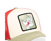 Kappe Capslab - Trucker Looney Tunes - Bugs Bunny - Cream / Red