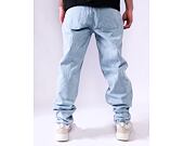 Hose Karl Kani - Og Baggy Five Pocket Flames Denim - bleached blue