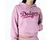 Damen Pullover New Era - MLB Floral Graphic Crop Hoodie - LA Dodgers - Pink