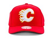 Kappe Mitchell & Ness - Calgary Flames - Team Ground 2.0 Pro Snapback - Red