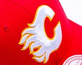Kappe Mitchell & Ness - Calgary Flames - Team Ground 2.0 Pro Snapback - Red