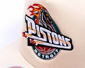 Kappe Mitchell & Ness - Detroit Pistons - Evergreen Trucker Hwc - Off White