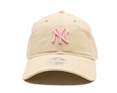 Damen Kappe New Era - MLB Contrast Stitch 9TWENTY - NY Yankees - Cream / Pink