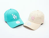 Damen Kappe New Era - MLB Contrast Stitch 9TWENTY - NY Yankees - Cream / Pink