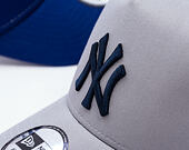 Kappe New Era - MLB Side Patch 9FORTY Trucker - NY Yankees - Grey
