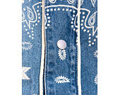 Trikot Karl Kani - Kani Paisley Denim Baseball Shirt - Blue