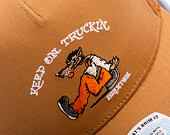 Kappe Brixton - Stride C Np Mp Trucker Hat - Washed Copper/Washed Copper