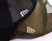 Kappe New Era - MLB Outline 9FORTY Trucker - LA Dodgers - New Olive