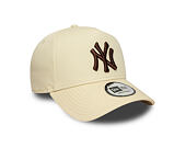 Kappe New Era - MLB League Essential 9FORTY A-Frame - NY Yankees - Cream / Auburn