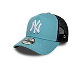 Kappe New Era - MLB Contrast Stitch WS Retro 9FORTY Trucker - NY Yankees - Blue