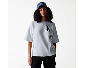 T-Shirt New Era - MLB Waffle Tee - LA Dodgers - Grey