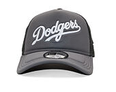 Kappe New Era - MLB Foam Script 9FORTY Trucker - LA Dodgers - Graphite