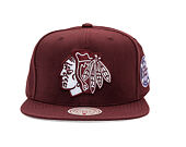 Kappe Mitchell & Ness - NHL Fashion Basic Snapback - Chicago Blackhawks - Dark Purple