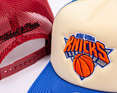 Kappe Mitchell & Ness - NBA Vintage Block Trucker - New York Knicks - Cream