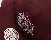 Kappe Mitchell & Ness - NHL Fashion Basic Snapback - Chicago Blackhawks - Dark Purple