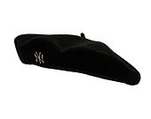 Damen Baskenmütze New Era - MLB Wool Pin Beret - NY Yankees - Black