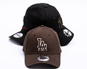 Kappe New Era - MLB Team Outline 9FORTY - LA Dodgers - Brown / Stone