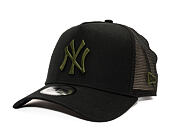 Kappe New Era - MLB Essential 9FORTY Trucker - NY Yankees - Black / Rifle Green