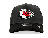Kappe New Era - NFL Charcoal Drop 9FORTY A-Frame - Kansas City Chiefs - Steel Clouds / Black