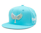 Kappe Reflection Luxury Shine Loud Snapback - Baby Pink / Weiß