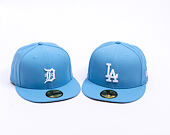 Kappe New Era - MLB Seasonal 59FIFTY - LA Dodgers - Sky Blue / Pink UV