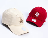 Damen Kappe New Era - MLB Essential Midi Logo 9TWENTY - LA Dodgers - Cream