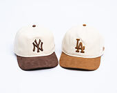 Kappe New Era - MLB Suede Visor 9FIFTY A-Frame - LA Dodgers - Cream