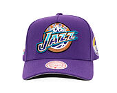 Kappe Mitchell & Ness - Utah Jazz - Double Clutch Pro Snapback Hwc - Purple