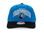 Kappe Mitchell & Ness - NBA Team Arch Snapback - Minnesota Timberwolves - Blue / Black