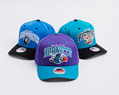 Kappe Mitchell & Ness - NBA Team Arch Snapback - Charlotte Hornets - Purple / Teal
