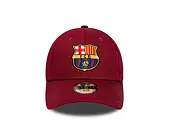Kinder Kappe New Era - Core Logo 9FORTY Kids - Barcelona FC - Cardinal